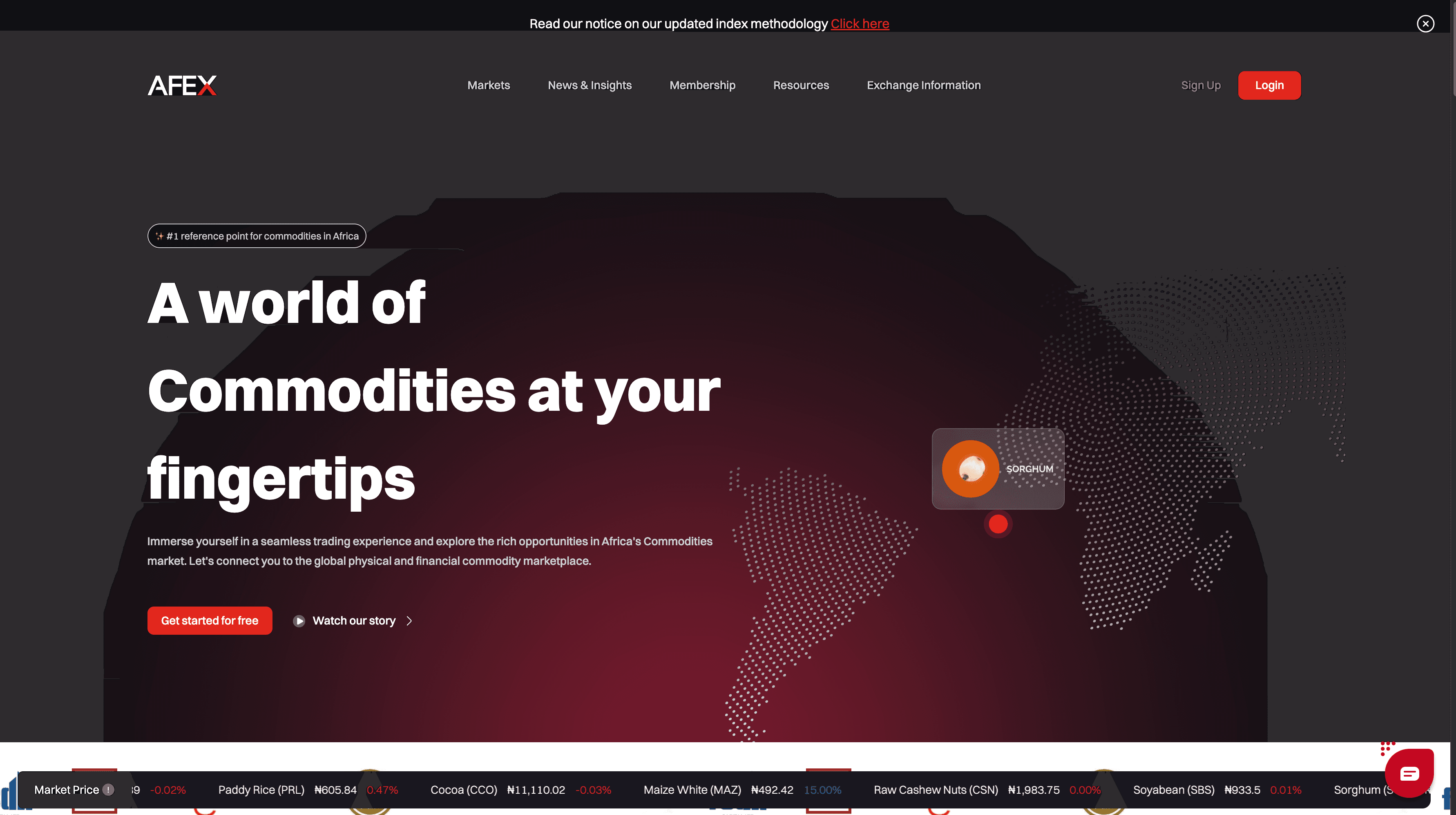 Africa Exchange screenshot